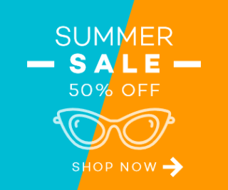 Summer Sale Discount Large Rectangle Banner Example