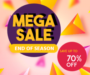 Mega Sale End of Season Banner