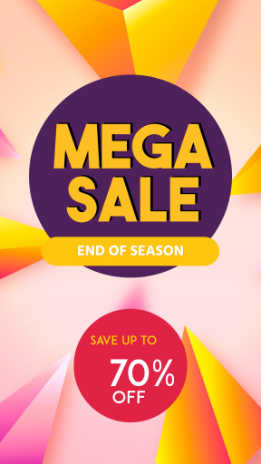 Mega Sale End of Season Banner