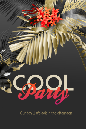 Party Invitation Summer Flower