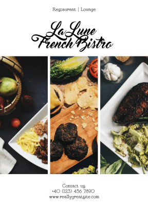 Photo Collage Custom Design for Restaurant - Social Media Post