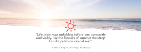 Photo Summer Quote Post Easy to Customize with PixTeller Editor