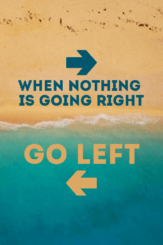 Going Left or Right Beautiful Poster Example