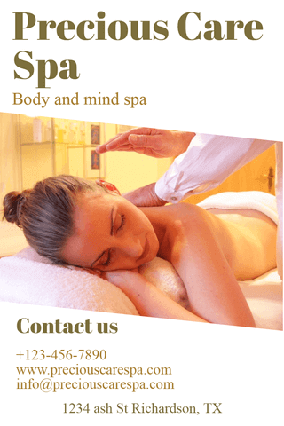 Body and Mind Spa Poster Example