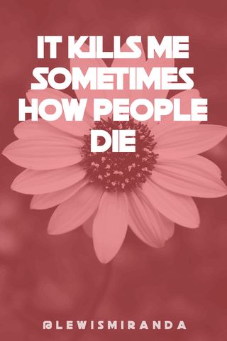 Quote with a Flower Background Poster Example
