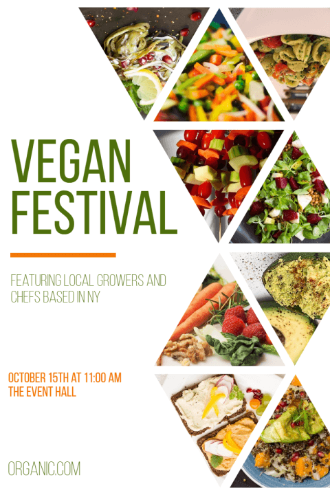 Vegan Food Festival Poster Example