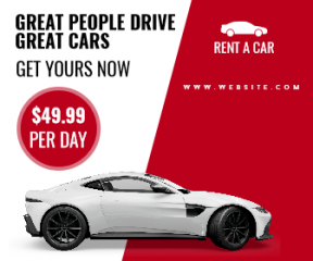Rent A Car Sale Banner