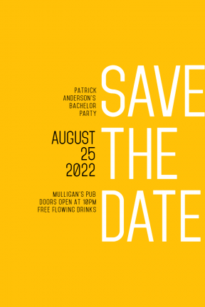Save the Date Invitation Design - Easy to Customize