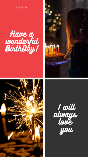 Saying Annoucement Quote Photo Collage