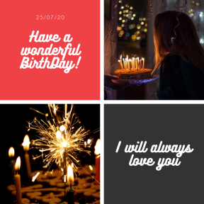 Saying Annoucement Quote Photo Collage