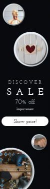 Skyscraper wide web banner template for sales - #banner #businnes #sales #CallToAction #salesbanner #healthcare #throat #coffee #eyeball #tile #treatment #wooden #geometric #geometrical #texture