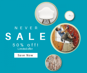 Square large web banner template for sales - #banner #businnes #sales #CallToAction #salesbanner #climbing #minimalismo #minimal #appartement #strength #smart #white