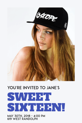Sweet sixteen #anniversary #invitation #sweetsixteen