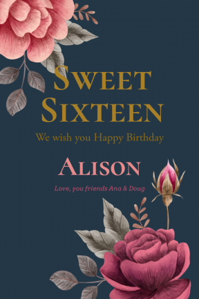 Sweet Sixteen #invitation #sweetsixteen #party #birthday #anniversary #