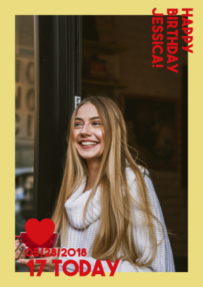 Teen Photo - Happy Birthday - Anniversary Post