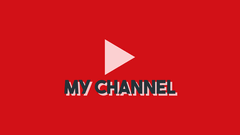 Simple Red Background and Text Youtube Video Thumbnail