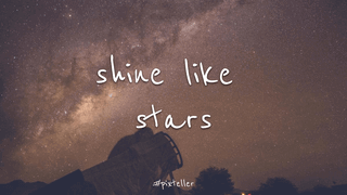 Shine Like Stars Editable Wallpaper Layout