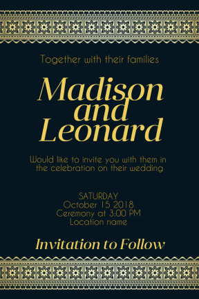 Wedding invitation #invitation #wedding #love #ceremony #marriage 