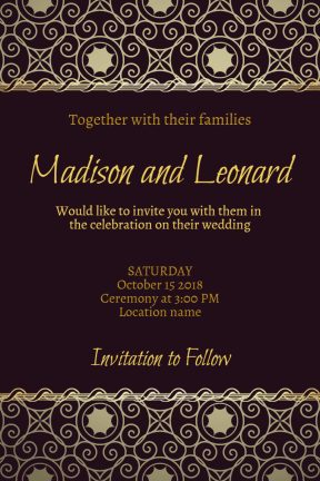 Wedding invitation #invitation #wedding #love #ceremony #marriage 