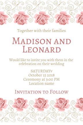 Wedding invitation #invitation #wedding #love #ceremony #marriage 