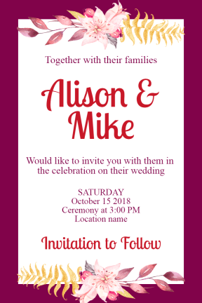 Wedding invitation #invitation #wedding #love #ceremony #marriage 