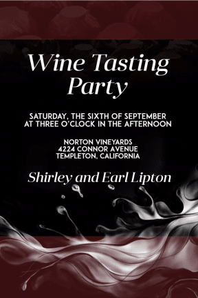 Wine Tasting Party #invitation #party #wine #tasting #winetasting 